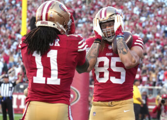 Kittle ‘very happy’ Aiyuk staying with 49ers, reveals advice he gave