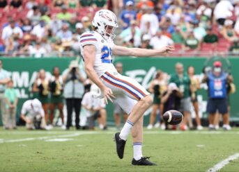Florida’s Jeremy Crawshaw earns Ray Guy Award Punter of the Week