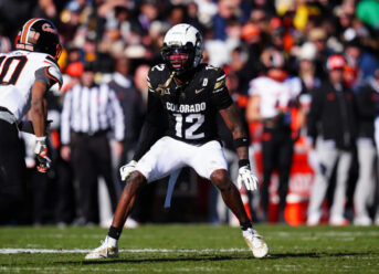 Travis Hunter with interception, TD reception in first half for Colorado